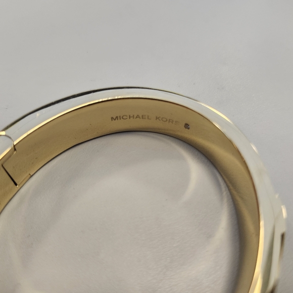 NWT Michael Kors Gold and Brown Bangle Bracelet MKJ7720710 - Picture 6 of 6